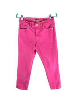 Nine West Vintage American Womens Jeans Vintage Boho Skinny Crop Pink 6